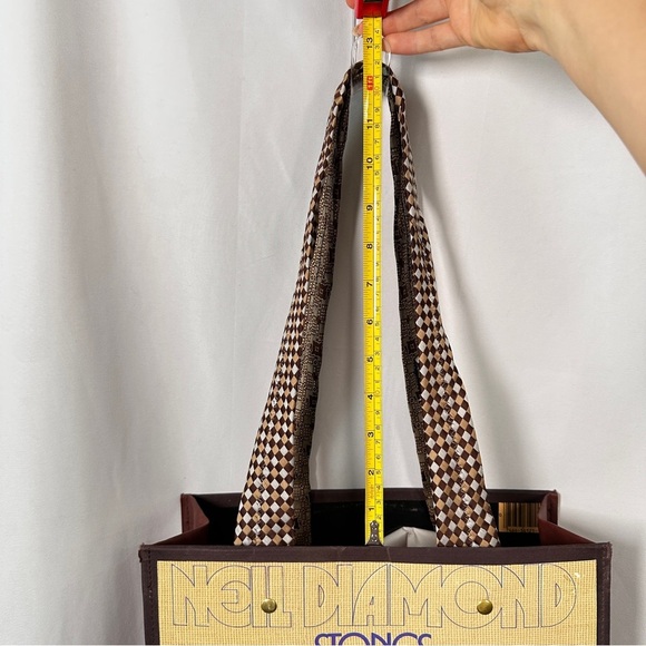 Neil Diamond Album Cover Tote Bag Faux Leather Upcycled Record Purse Retro Festi - Picture 15 of 17